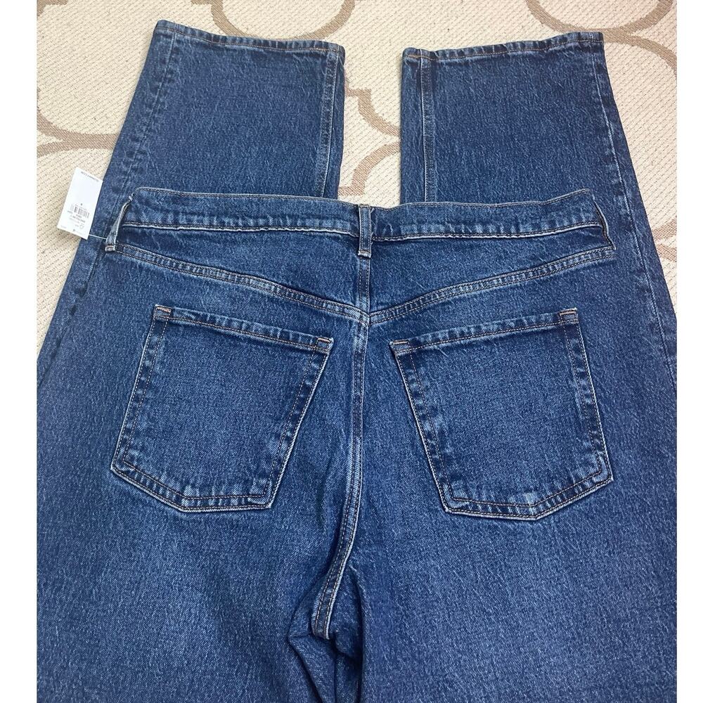 Old Navy Mid-Rise The Slouchy Straight Leg Marin blue jeans, size 8, NWT - Picture 3 of 15